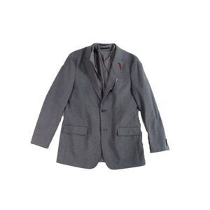 TOMMY HILFIGER Mens Gabe Gray Single Breasted, Heather Blazer Sport Coat 38R